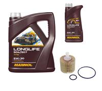 Mannol 7715 SAE 5W-30 Longlife Aceite VW 504.00/507.00 ,MB 229.51 ,4x1 de Litro