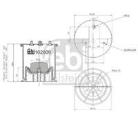 Febi bilstein 102809 Aire Muelle Fuelle