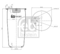 FEBI BILSTEIN Fuelle, suspensión neumática (Ref: 101301)