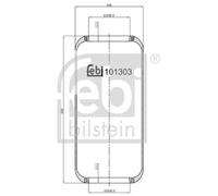 FEBI BILSTEIN Fuelle, suspensión neumática (Ref: 101303)