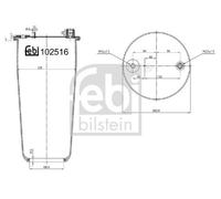 FEBI BILSTEIN Fuelle, suspensión neumática (Ref: 102516)