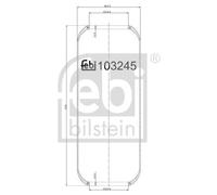 FEBI BILSTEIN Fuelle, suspensión neumática (Ref: 103245)