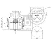 FEBI BILSTEIN 104536 Fuelle, suspensión neumática