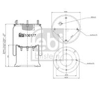 FEBI BILSTEIN Fuelle, suspensión neumática (Ref: 106177)
