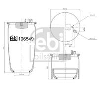 FEBI BILSTEIN Fuelle, suspensión neumática (Ref: 106549)