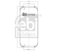 FEBI BILSTEIN Fuelle, suspensión neumática (Ref: 107302)