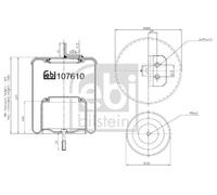 FEBI BILSTEIN Fuelle, suspensión neumática (Ref: 107610)