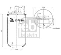 FEBI BILSTEIN Fuelle, suspensión neumática (Ref: 107810)