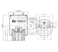 FEBI BILSTEIN Fuelle, suspensión neumática (Ref: 176619)