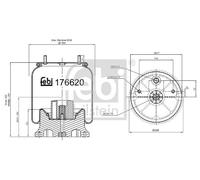 FEBI BILSTEIN Fuelle, suspensión neumática (Ref: 176620)