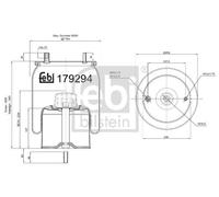FEBI BILSTEIN Fuelle, suspensión neumática (Ref: 179294)