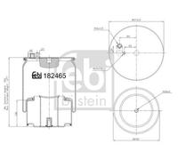 FEBI BILSTEIN Fuelle, suspensión neumática (Ref: 184254)