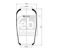FEBI BILSTEIN Fuelle, suspensión neumática (Ref: 20882)