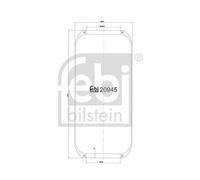 FEBI BILSTEIN Fuelle, suspensión neumática (Ref: 20945)