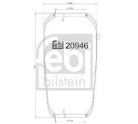 FEBI BILSTEIN Fuelle, suspensión neumática (Ref: 20946)