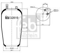 FEBI BILSTEIN Fuelle, suspensión neumática (Ref: 32819)