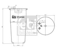 FEBI BILSTEIN Fuelle, suspensión neumática (Ref: 35494)