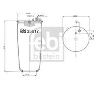 FEBI BILSTEIN Fuelle, suspensión neumática (Ref: 35617)