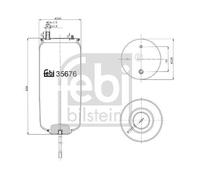 FEBI BILSTEIN Fuelle, suspensión neumática (Ref: 35676)