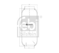 FEBI BILSTEIN Fuelle, suspensión neumática (Ref: 35891)