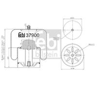 FEBI BILSTEIN Fuelle, suspensión neumática (Ref: 37900)