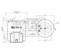 FEBI BILSTEIN Fuelle, suspensión neumática (Ref: 38419)