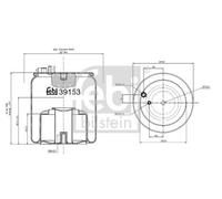 FEBI BILSTEIN Fuelle, suspensión neumática (Ref: 39153)