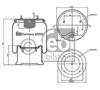 FEBI BILSTEIN Fuelle, suspensión neumática (Ref: 40255)