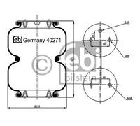 FEBI BILSTEIN Fuelle, suspensión neumática (Ref: 40271)