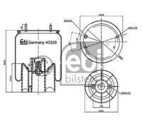 FEBI BILSTEIN Fuelle, suspensión neumática (Ref: 40329)