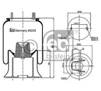 Febi bilstein Aire Muelle Fuelle 40333 -