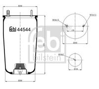 FEBI BILSTEIN Fuelle, suspensión neumática (Ref: 44544)