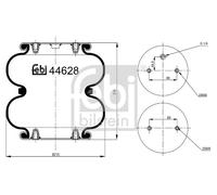 Fuelle de resorte, suspensión neumática FEBI BILSTEIN 44628