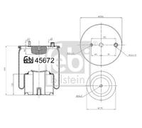 FEBI BILSTEIN Fuelle, suspensión neumática (Ref: 45672)