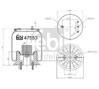 FEBI BILSTEIN Fuelle, suspensión neumática (Ref: 47553)