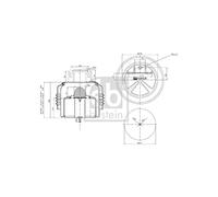 Febi bilstein - Funda de suspensión neumática delantera compatible con Volvo Fh 16 II Fmx 03-11 22047989