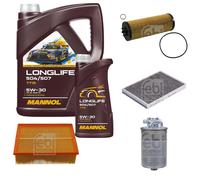 Mannol 7715 SAE 5W-30 Longlife Aceite VW 504.00/507.00 ,MB 229.51 ,4x1 de Litro