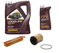 FEBI BILSTEIN Inspección set 6L MANNOL Longlife 504/507 5W-30 para Mini Mini
