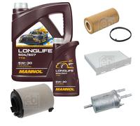 Febi BILSTEIN Inspección Set 6L mannol Longlife 504/507 5W-30 para , VW EOS