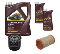 FEBI BILSTEIN Inspección Set 7L MANNOL LONGLIFE 504/507 5W-30 Para Lancia Kappa