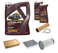 FEBI BILSTEIN Inspección set 7L MANNOL Longlife 504/507 5W-30 para VW Passat