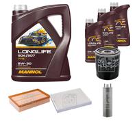 FEBI BILSTEIN Inspección Set 8L MANNOL LONGLIFE 504/507 5W-30 Para VW Multivan