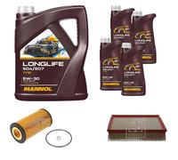 FEBI BILSTEIN Inspección set 9L MANNOL Longlife 504/507 5W-30 para Audi Allroad