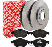 Febi Discos de Freno Ø285mm + Pastillas Delanteras Apto para Opel Vectra C Saab