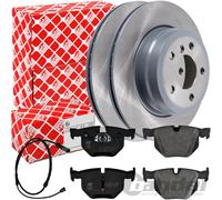 Febi Discos de Freno 320mm + Pastillas Traseras Apto para BMW X5 E70 F15+ X6 E71
