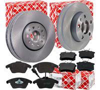 Febi Discos de Freno + Pastillas Delant. + Ha Apto para VW Polo 6R Audi A1 8X