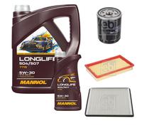 FEBI Inspección Set 6L MANNOL LONGLIFE 504/507 5W-30 Para Subaru Justy III
