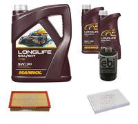 FEBI Inspección Set 7L MANNOL LONGLIFE 504/507 5W-30 Para VW Transporter V