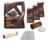 FEBI Inspección set 8L MANNOL Larga vida 504/507 5W-30 para Mercedes-Benz