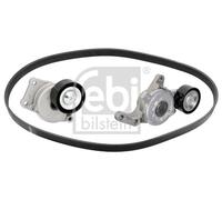 FEBI Juego de correas trapeciales poli V PEUGEOT CITROËN OPEL 2,0 155255044